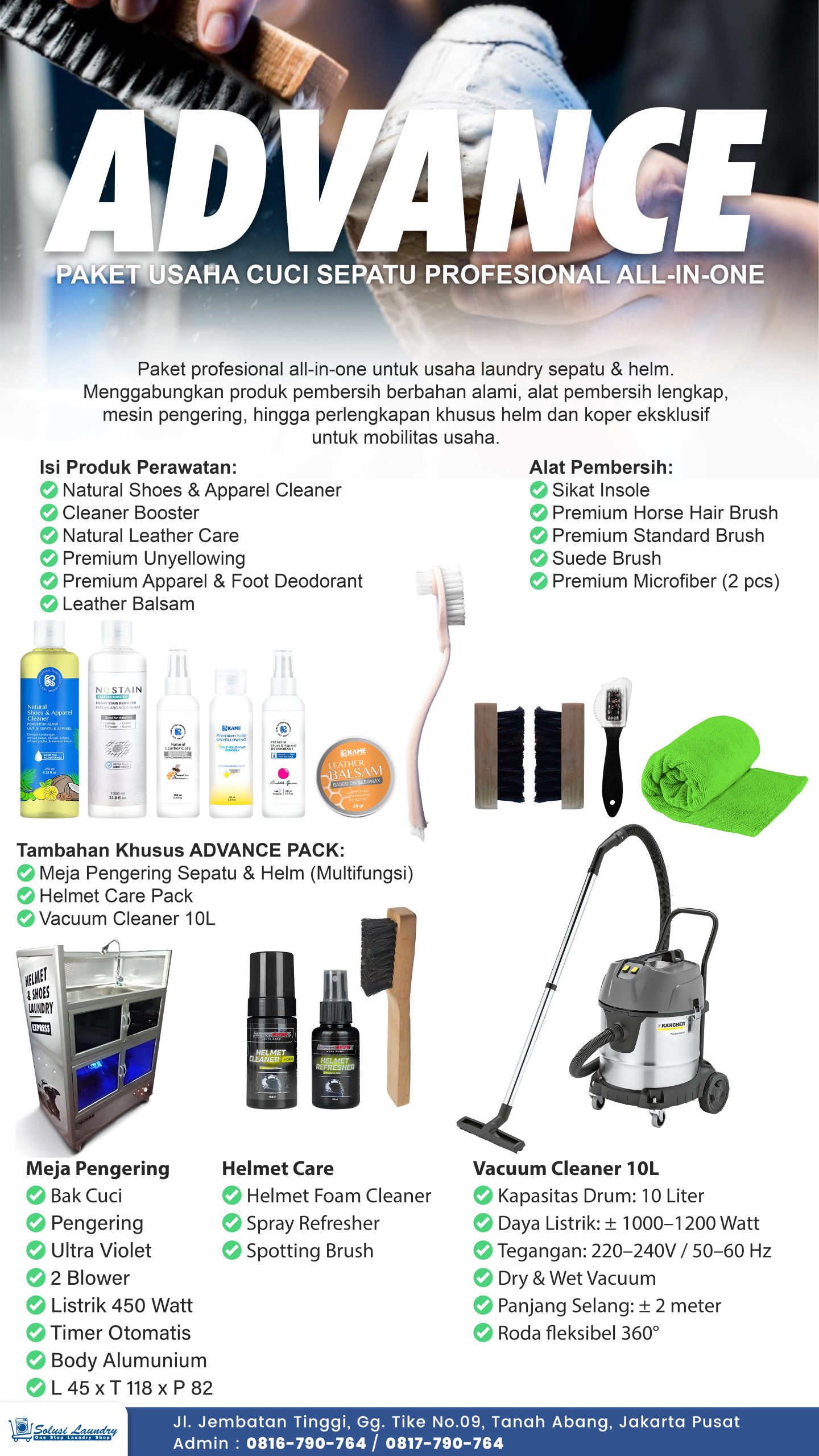 Paket Laundry Sepatu Advance 2025