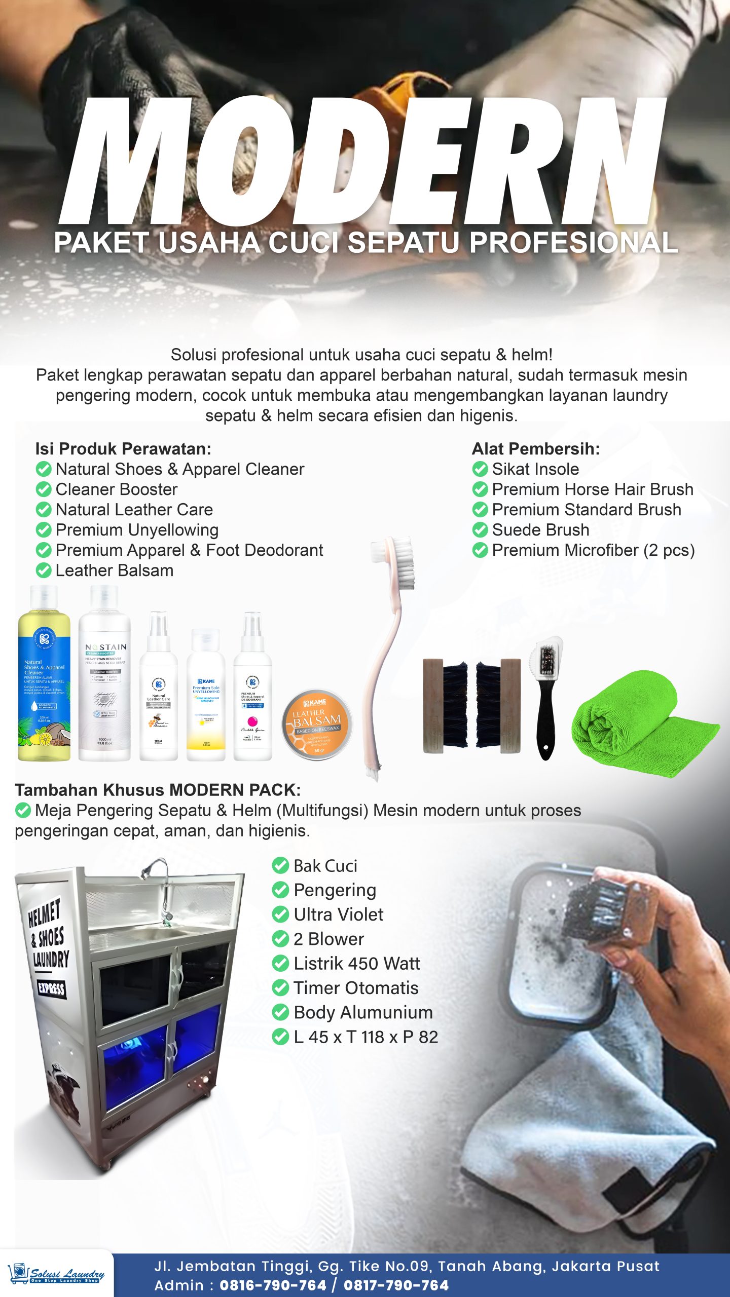 Paket Laundry Sepatu Modern 2025